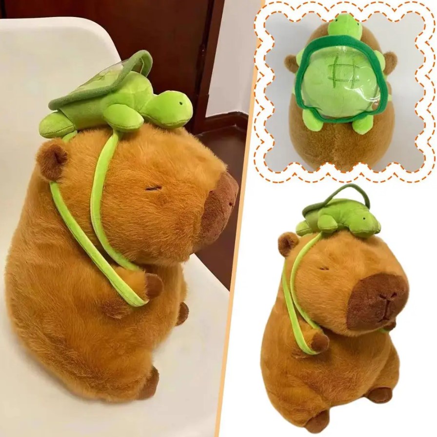 🔥CÓ SẴN🔥Gấu bông Capybara siêu mềm Búp Bê Nhồi Bông Capybara Mềm Mại Đáng Yêu, Gấu Bông Mô Phỏng Capybara