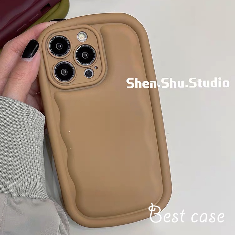 Ốp Điện Thoại Mềm Hình Elipse wave Cho iphone 15 14 13 12 11 pro max