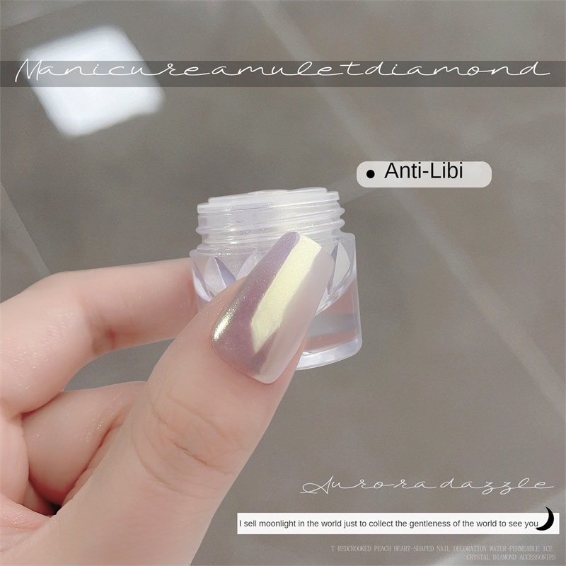 Manzilian Nail Art Aurora Powder Sky Land Moonlight Powder Series Pearlescent Fine Glitter Powder Lễ hội tiệc tùng Công cụ làm móng tay cho cửa hàng làm móng 0,2g TOGO