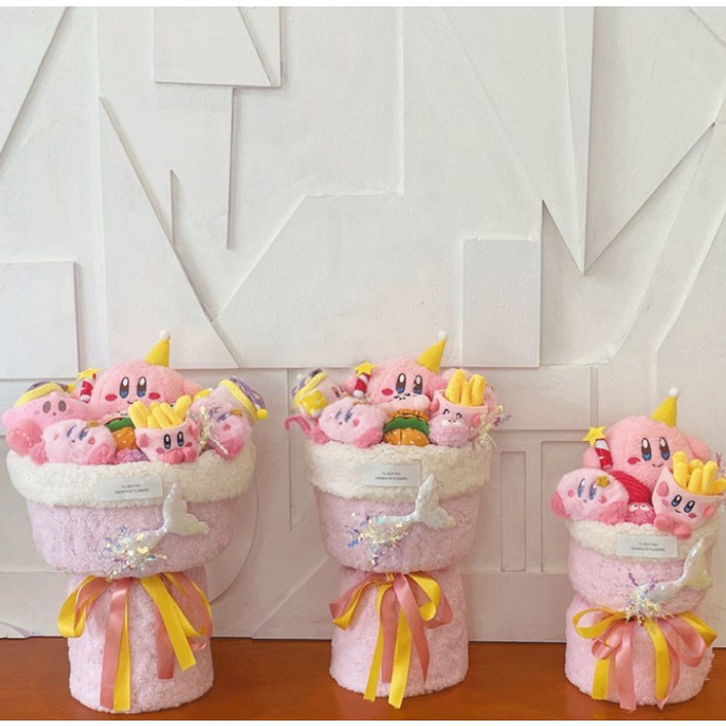 Dễ Thương Bó Hoa kirby Nhồi Bông Đáng Yêu Cho Bé