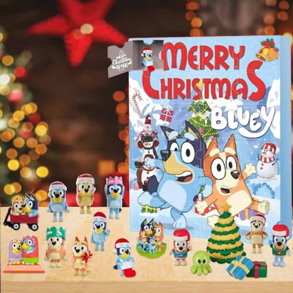Christmas Bluey Advent Calendar Contains 24 Gifts Christmas Countdown Calendar