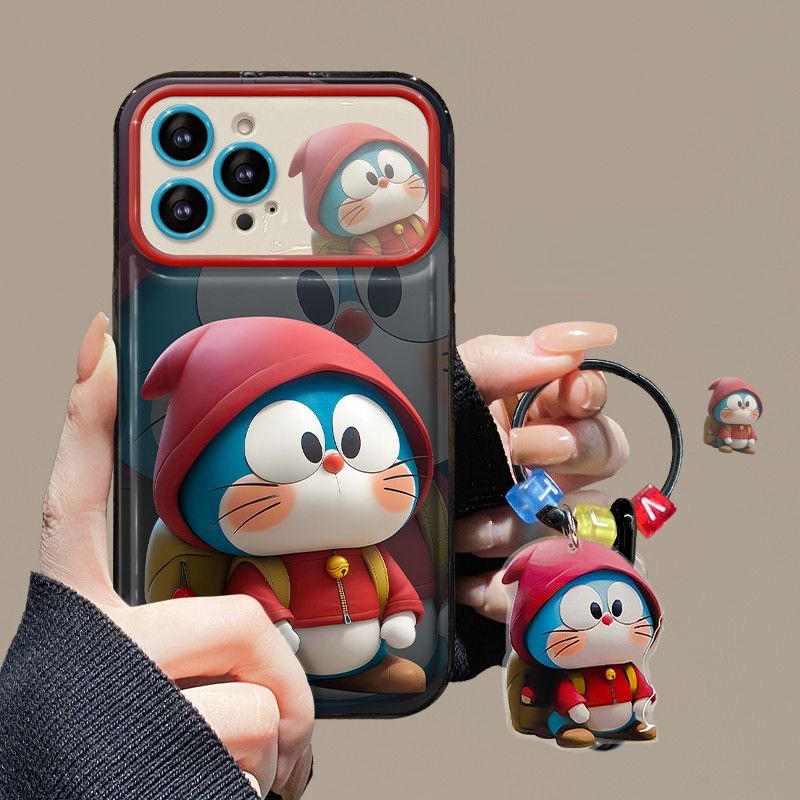 Bao Da Điện Thoại Hình doraemon Cho iphone xr xs max 11 12 13 14 15 pro max 14 15 plus