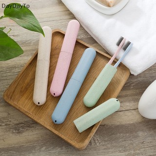 Hộp đựng bàn chải đánh răng bằng sợi rơm lúa mì chống bẩn nhỏ gọn dùng khi đi du lịch / cắm trại