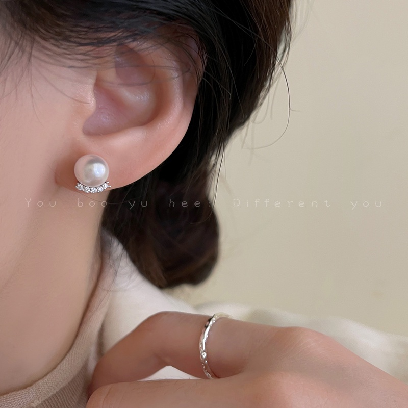 Bông Tai Đính Ngọc Trai Sang Trọng Cho Nữ