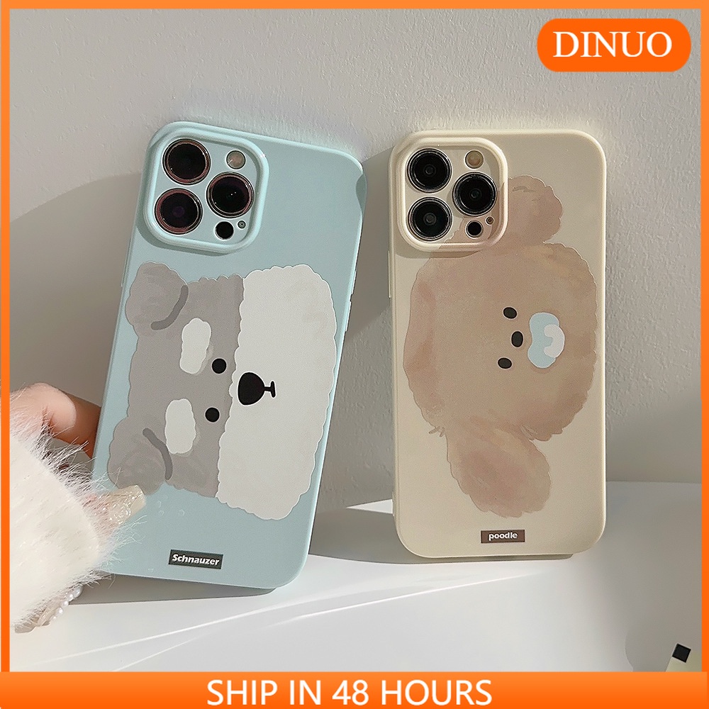 ỐP LƯNG IPHONE Ốp Điện Thoại Chống Nhăn In Hình Chú Cún Cho iphone15 / 14promax / 13 / 12 / pro / promax / 11/-DINUOTX