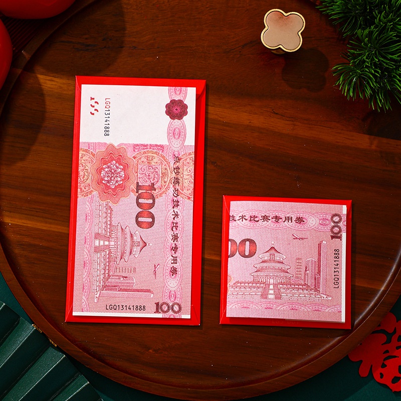 Set 6 Bao Lì Xì Đỏ angpao Mừng Năm Mới 2024
