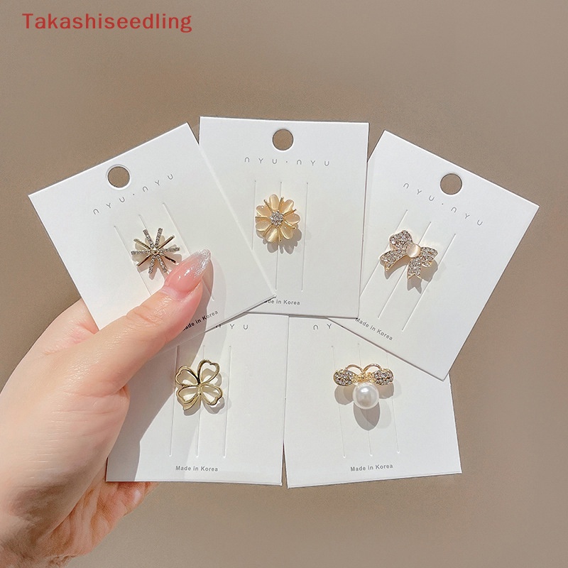 Ghim Cài Áo Hình Nơ / Hoa Bằng Kim Loại Chống Chói Thời Trang Cho Nữ