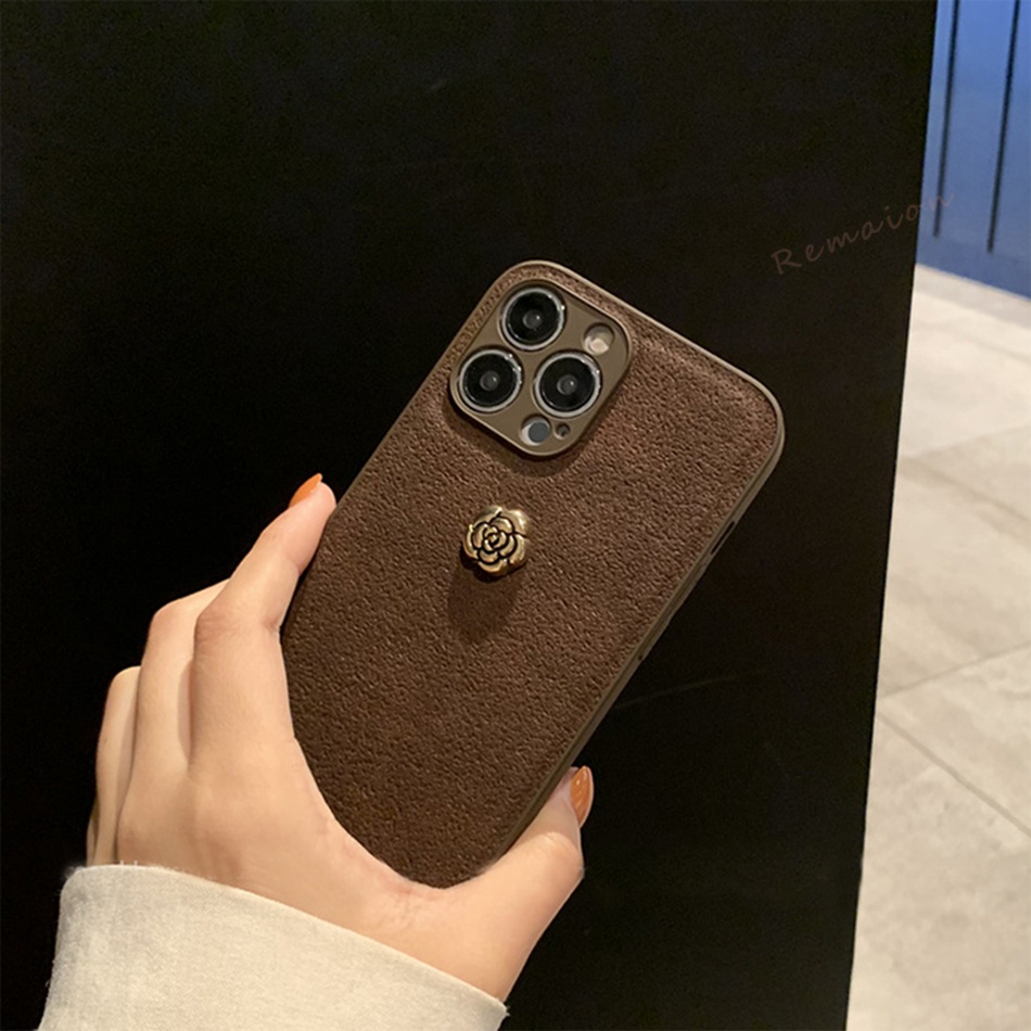 Bao Da Điện Thoại Hình Hoa Hồng Cho iphone 11 12 13 14 15 pro max 11pro 13pro 7 8 plus x xr xs max se 2020 15pro Ốp
