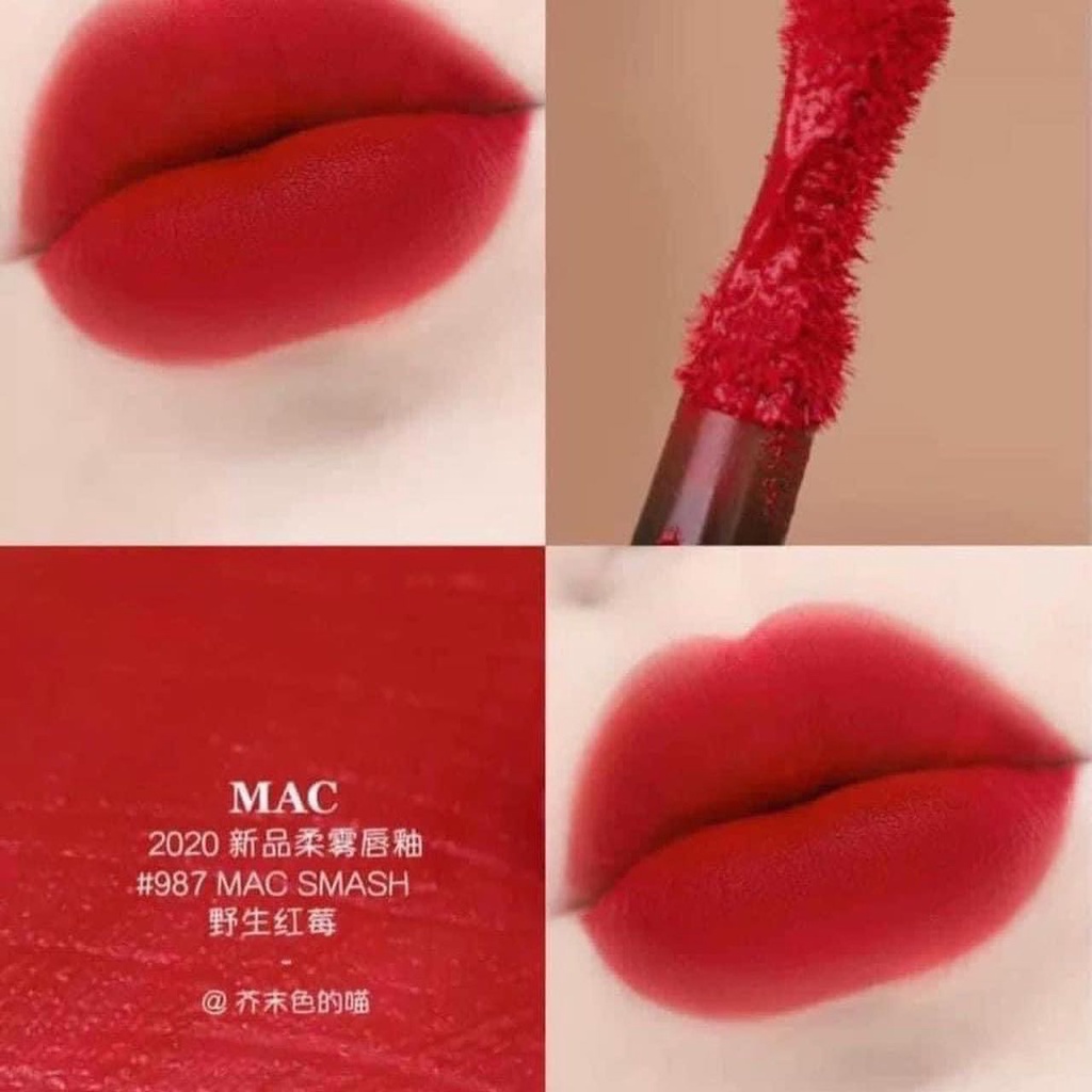 Son kem Mac fullsize fullbox 5 màu + 6% shopee