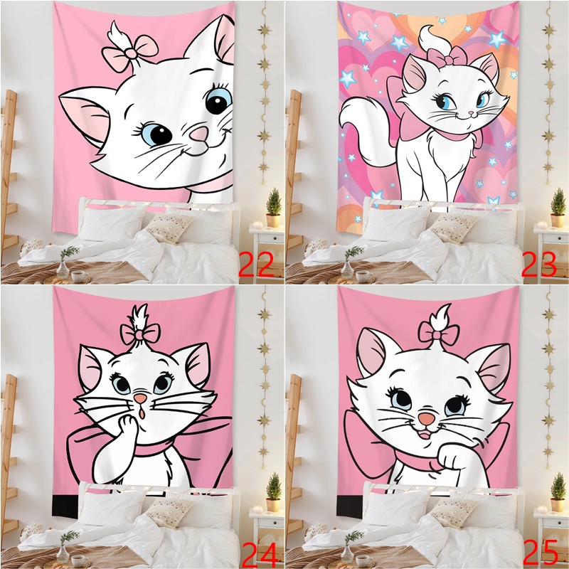 Hoạt Hình Thảm Treo Tường Trang Trí Hình Mèo marie