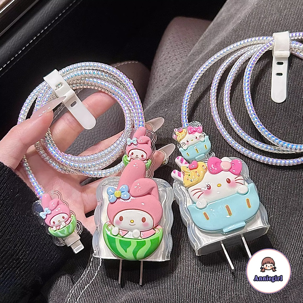 SANRIO Vỏ Bảo Vệ Hộp Sạc Của apple charger 18 / 20w iphone 14 13 12 11 Ốp