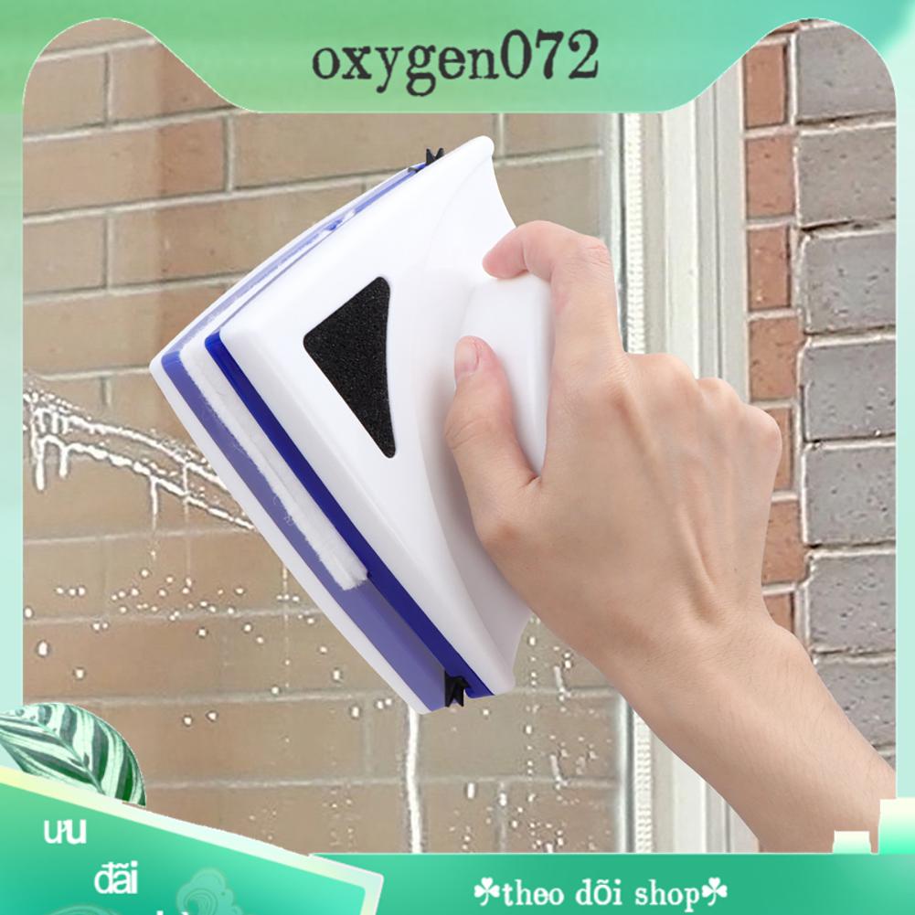 Oxygen072 Bàn chải kính cửa sổ từ tính hai mặt Công cụ lau chùi bề gạt nước
