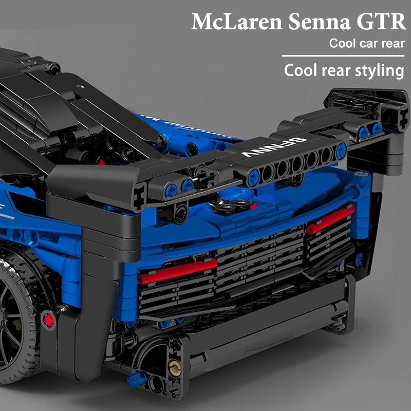 Đồ chơi lắp ráp gắn động cơ điều khiển từ xa - Mô hình ô tô McLaren Senna GTR tỉ lệ 1:14 tặng kèm ô tô tăng ô tô