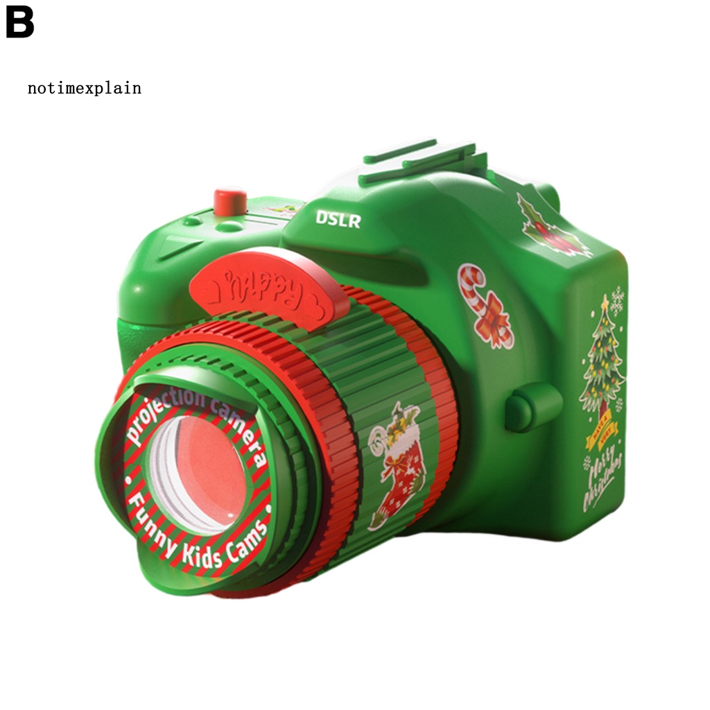Đồ Chơi Máy Ảnh Chiếu Đèn Thần Theo Chủ Đề Giáng Sinh Cho Trẻ Em