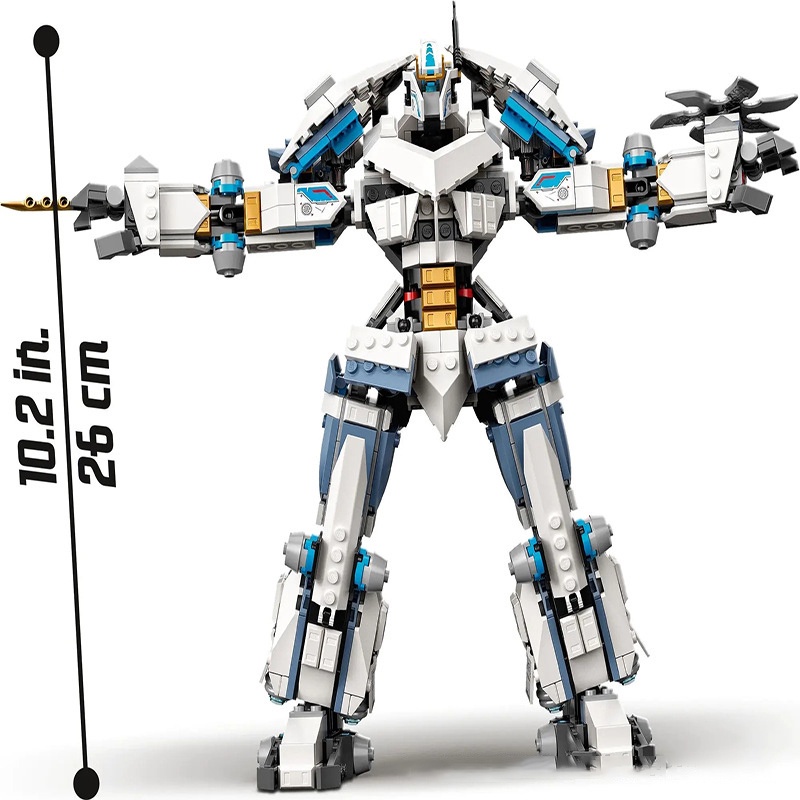 Đồ chơi Lắp ráp Robot Cuồng phong Ninja Go, X19003 Mecha Ninja, Xếp hình thông minh