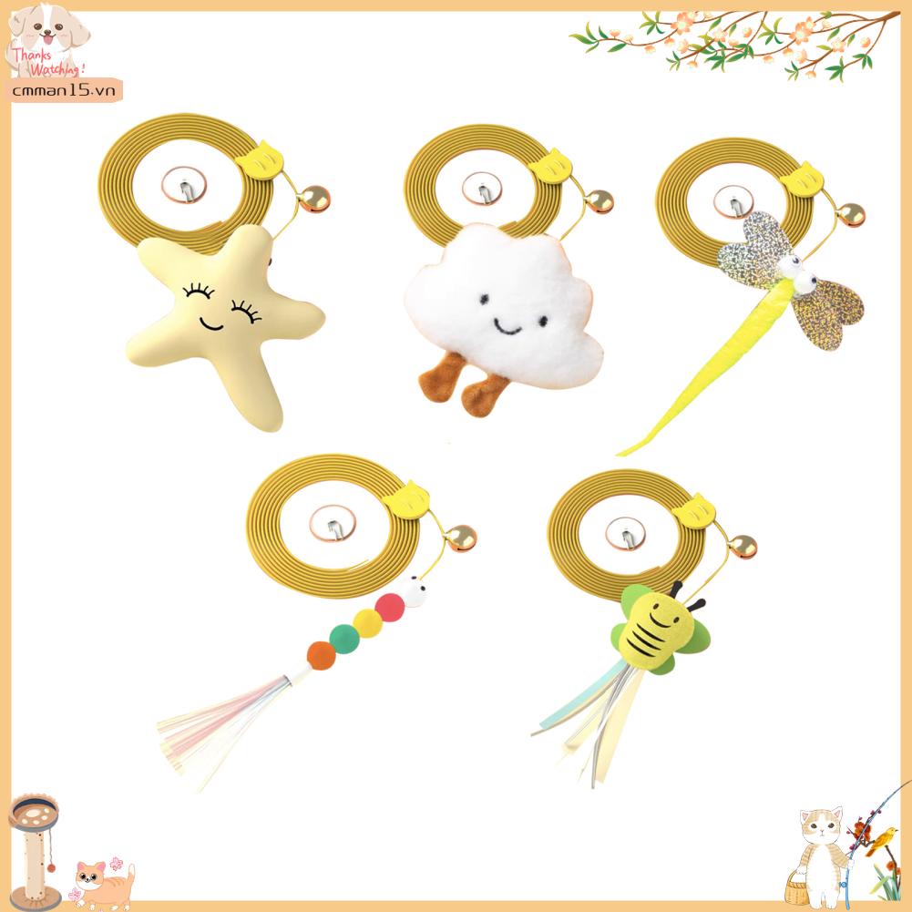 Mrbunny Đồ chơi trêu ghẹo mèo vui nhộn tương tác Giảm bớt sự nhàm chán Treo con có chuông cho ngôi nhà trong