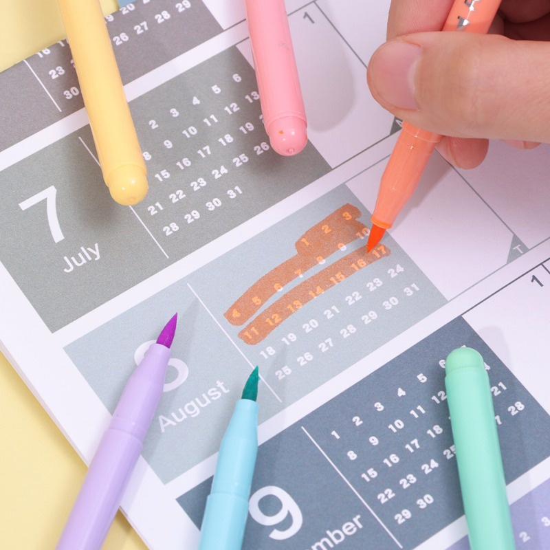 Bộ 6 Bút Lông Đầu Mềm Dùng Vẽ Tranh Màu Nước Sáng Tạo diy