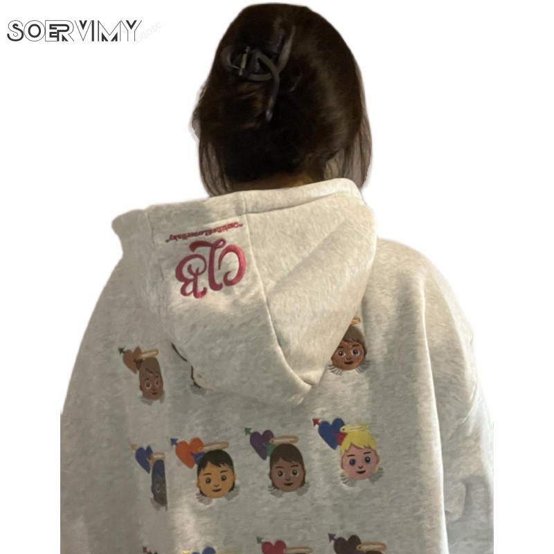 SOERVIMY Áo Khoác hoodie áo khoác nữ zip hoodie unique fashionable New Style INS WWY23933PP 42Z231020