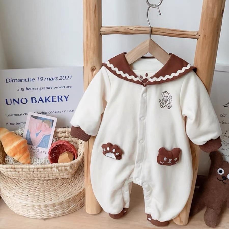 Bộ body dài tay bodysuit áo liền quần bộ đồ liền thân Babyshop88 cho bé trai bé gái M13.10.23-2
