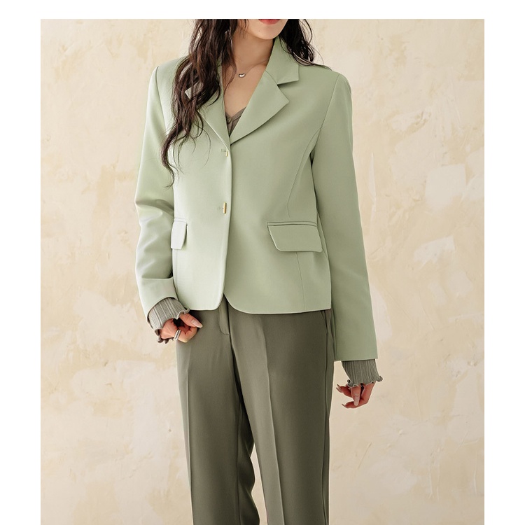 Áo Khoác Vest Ngắn Phong Cách Đường Phố Thời Trang Xuân Thu Dành Cho Nữ