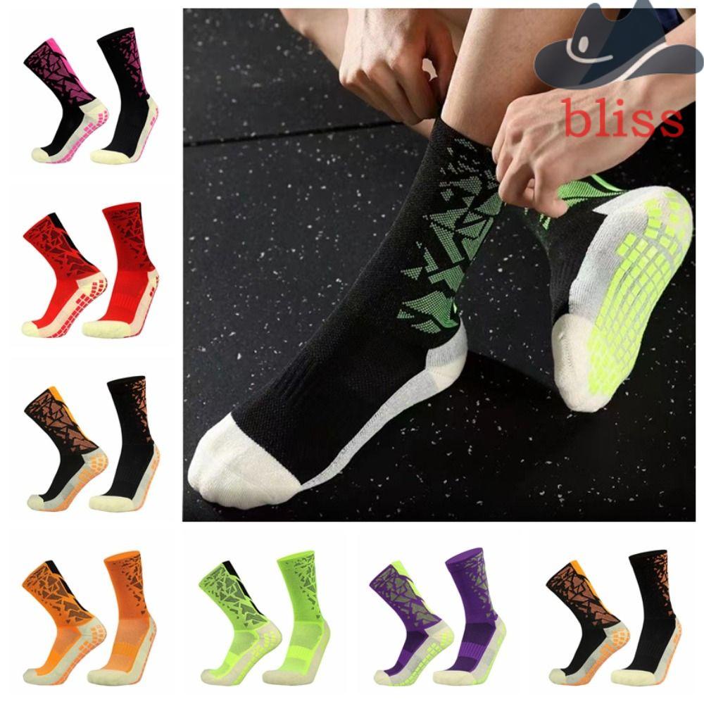 Bliss 1 Đôi Vớ Đá Bóng / Đá Bóng / tennis Đế silicone Dày Thoáng Khí