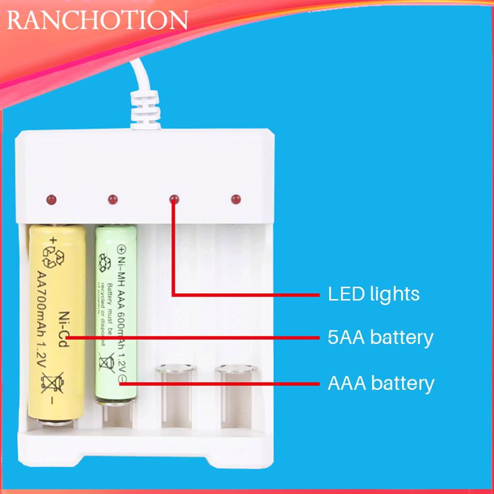 Đế Sạc Pin Nhanh usb 4 Ngăn 1 2v Thông Dụng