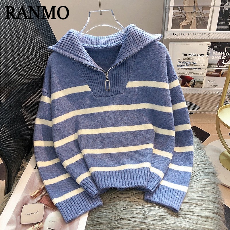 RANMO Áo Len áo khoác cardigan phổ biến xu hướng INS Thời trang WMY23A0UND 43Z231025