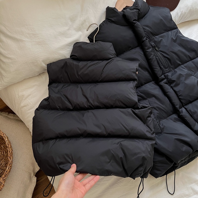 Hobibear / / Áo Khoác Phao cotton Dày Không Tay Thời Trang Dành Cho Người Lớn Tuổi Và Trẻ Em