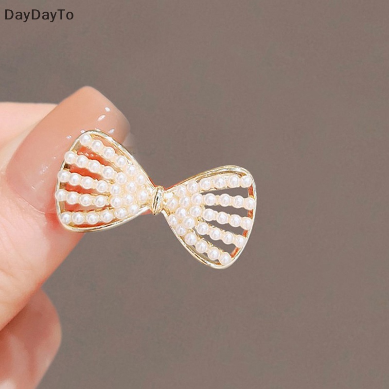 Daydayto Ghim Cài Áo Bằng Hợp Kim Hình Học Đính Ngọc Trai Pha Lê Dễ Thương Đơn Giản Thời Trang Cho Nữ