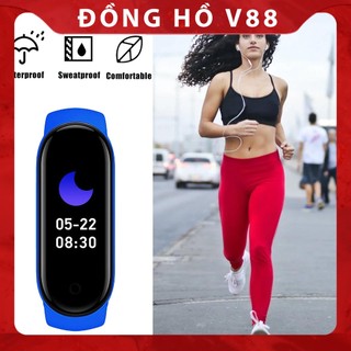 Đồng hồ đeo tay thông minh theo dõi hoạt động thể thao dành cho nam và nữ m6 - đồng hồ v88