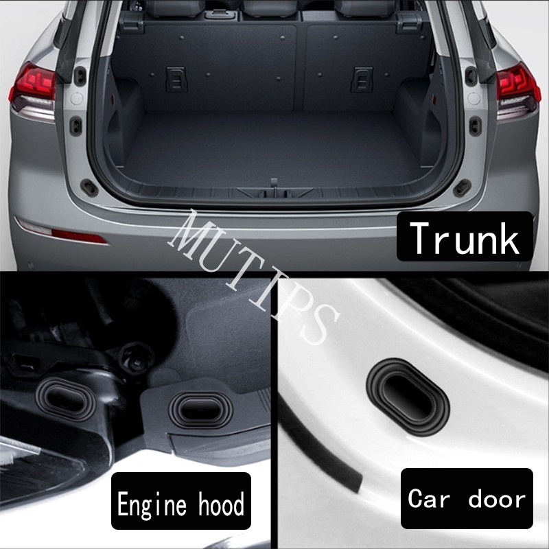 Honda Set 12 Đệm Silicon Dán Cửa Xe Hơi Chống Ồn / Va Chạm Tiện Dụng Cho brio city civic crv hrv brv accord jazz Moobilio wrv odyssey