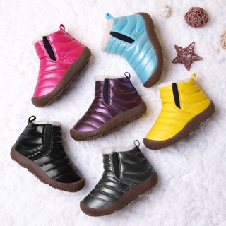Giày Bốt cotton Chống Trượt Chống Thấm Nước Giữ Ấm Mùa Đông size 25-37 Cho Bé boot Bốt đi tuyết