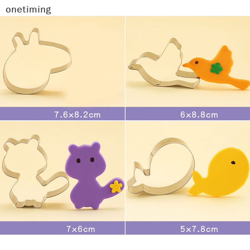 Ocvn Set 5 / 10 Khuôn Cắt Bánh Quy Bằng Thép Không Gỉ Nhiều Hình Dạng