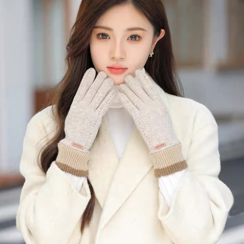 Thời Trang Găng Tay Lái Xe Giữ Ấm Có Thể Chạm Màn Hình Cảm Ứng