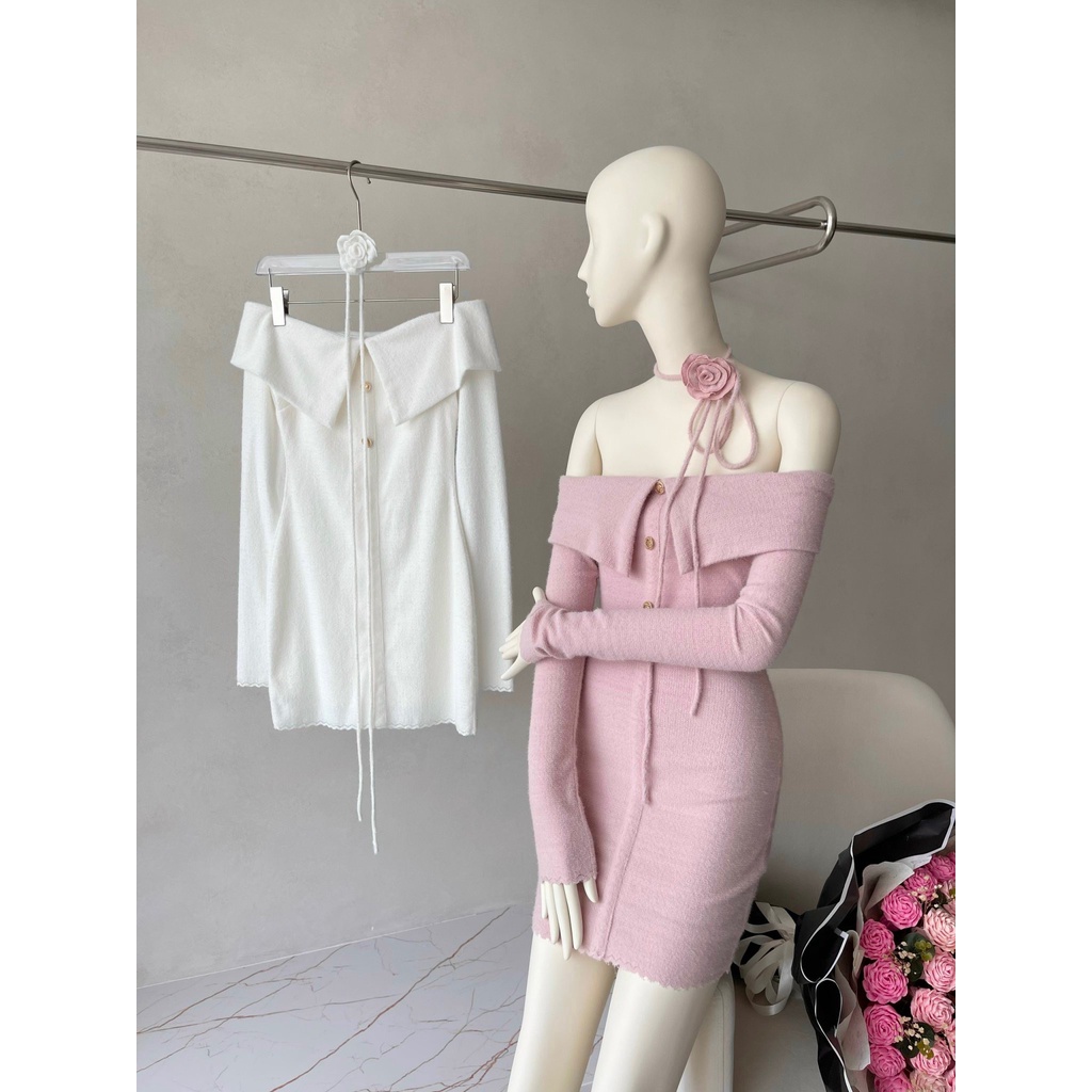 ĐẦM TAY DÀI TRỄ VAI - C05219