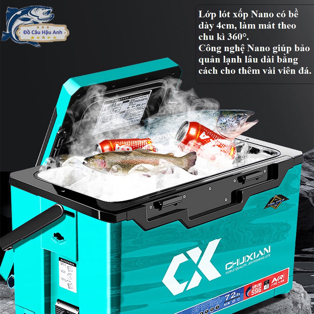 Thùng Câu Đài Chixuan Đa Năng Thể Tích 29L Kèm Phụ Kiện Nâng Cấp KK11