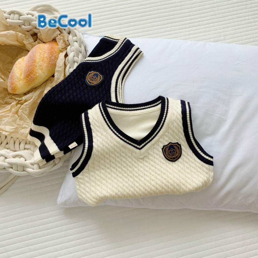 Áo Gile Len Cho Bé Trai Bé Gái Chất Len Cao Cấp Cho Bé Từ 7 đến 27kg BAOBAOKIDS