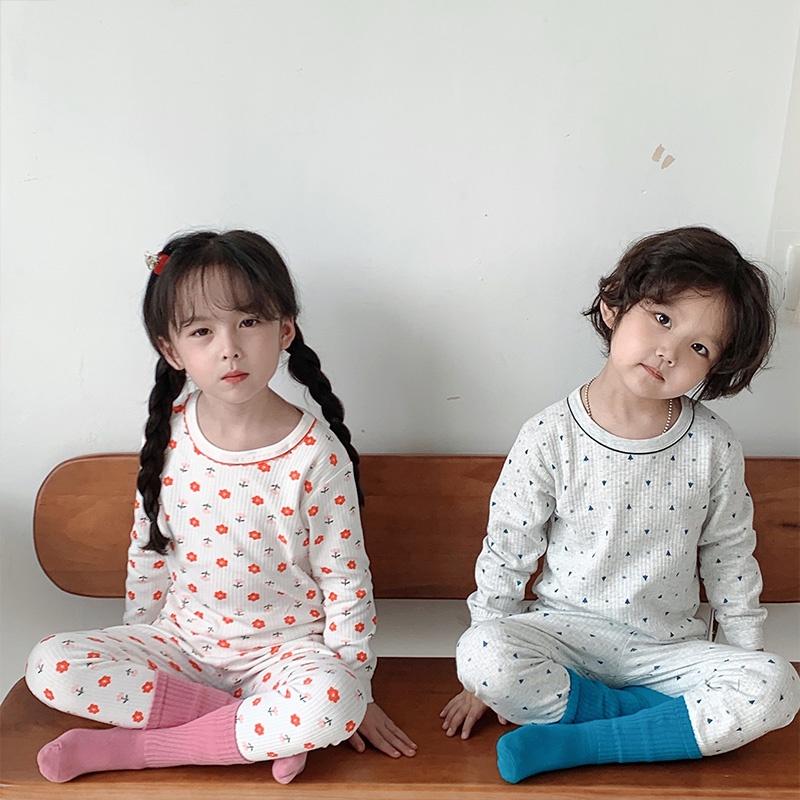 Homibear / / Bộ Đồ Ngủ cotton Nguyên Chất Dáng Dài Thời Trang Mùa Thu Cho Bé Trai Và Bé Gái