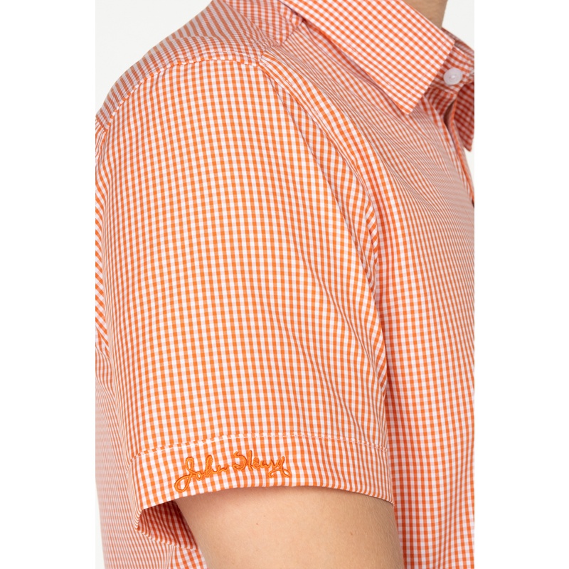 Áo sơ mi caro tay ngắn , thời thượng, lịch lãm, chỉn chu John Henry - WS23SS17T-SD