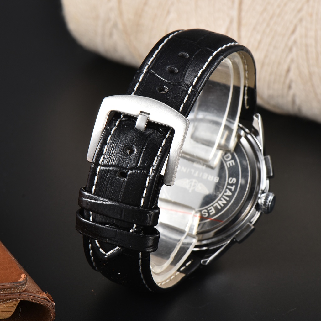 Thời Trang Đồng Hồ quartz Đa Năng Với Dây Đeo Da Kiểu Dáng Thể Thao