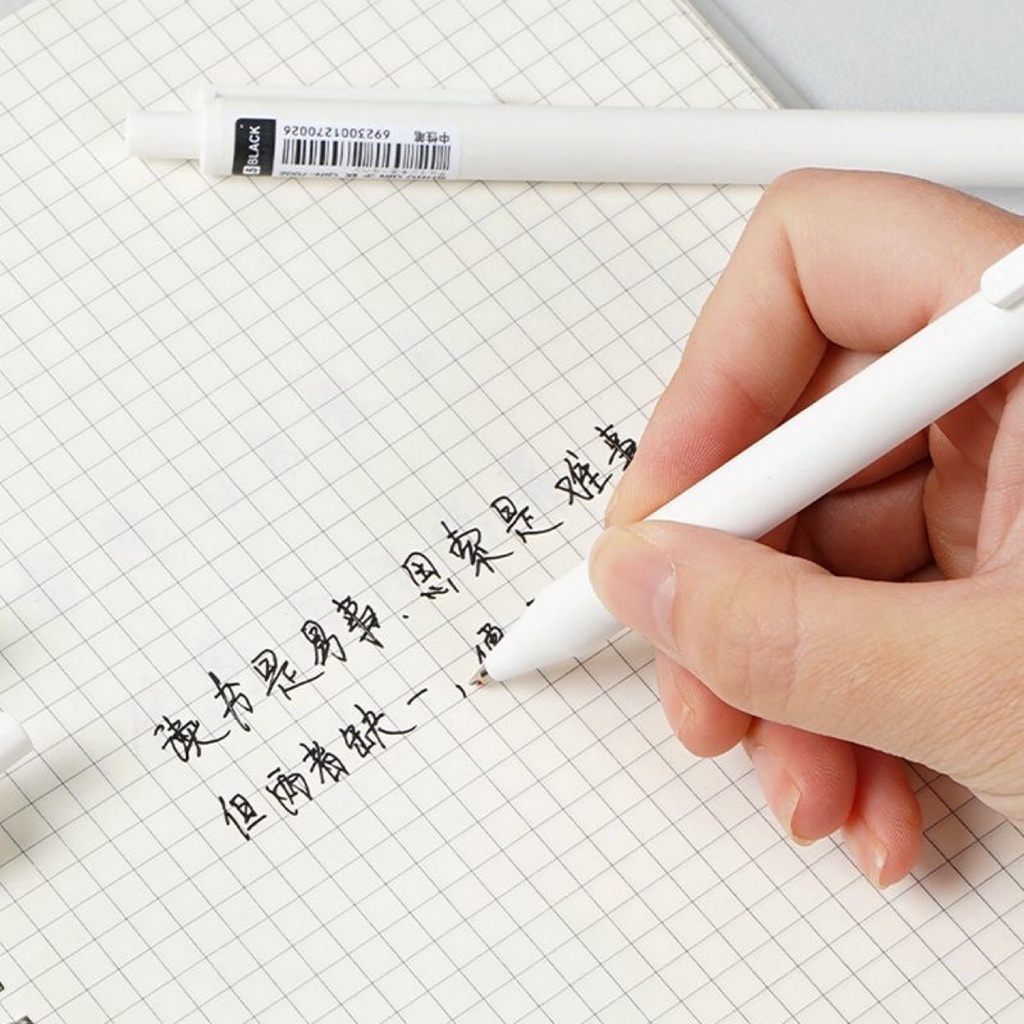 Bút Nước Đen Dạng Nhấn Nhanh Khô Ngòi 0.5MM