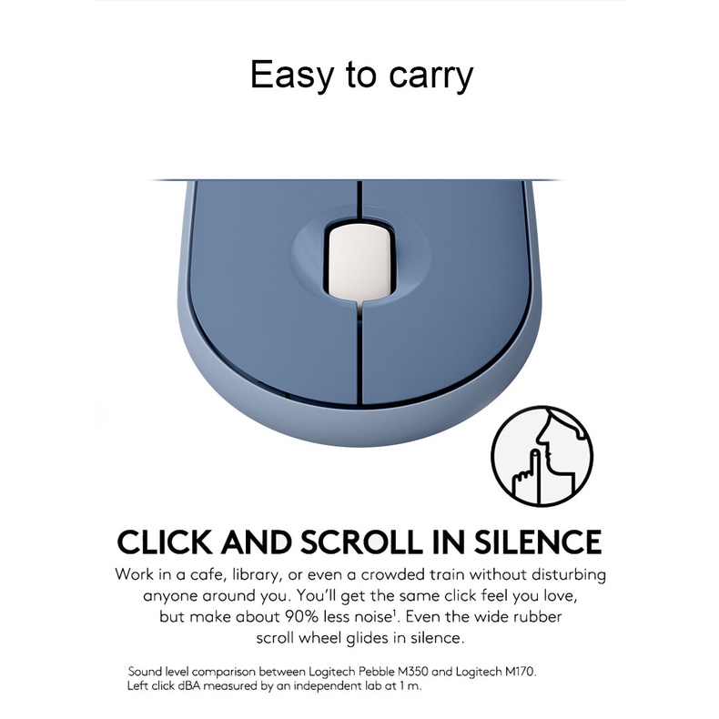 Chuột bluetooth Không Dây logitech Poeble m350
