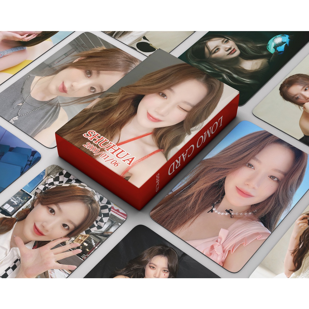 I-DLE Heat I Want That Shuhua Photocard Gidle Lomo Card Postcard 55pcs/box