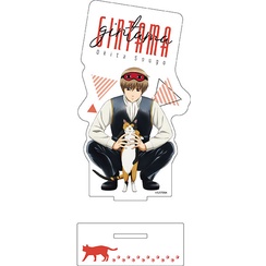 Móc khóa Gintama Deka Acrylic Stand 26 Sakata Gintoki Shimura Kagura Toshiro Phụ kiện trang trí túi xách Balo