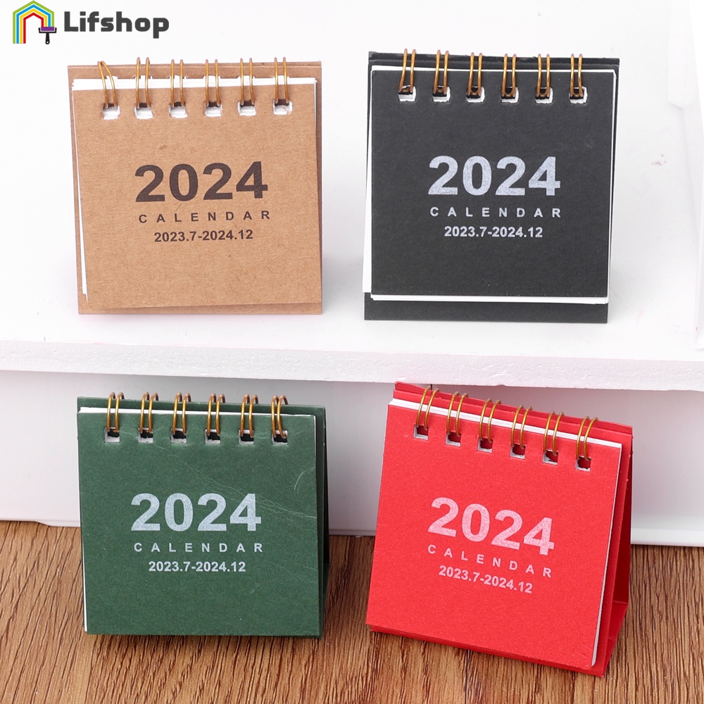 Lịch Để Bàn 2024 mini Kiểu Dáng Đơn Giản Dễ Thương