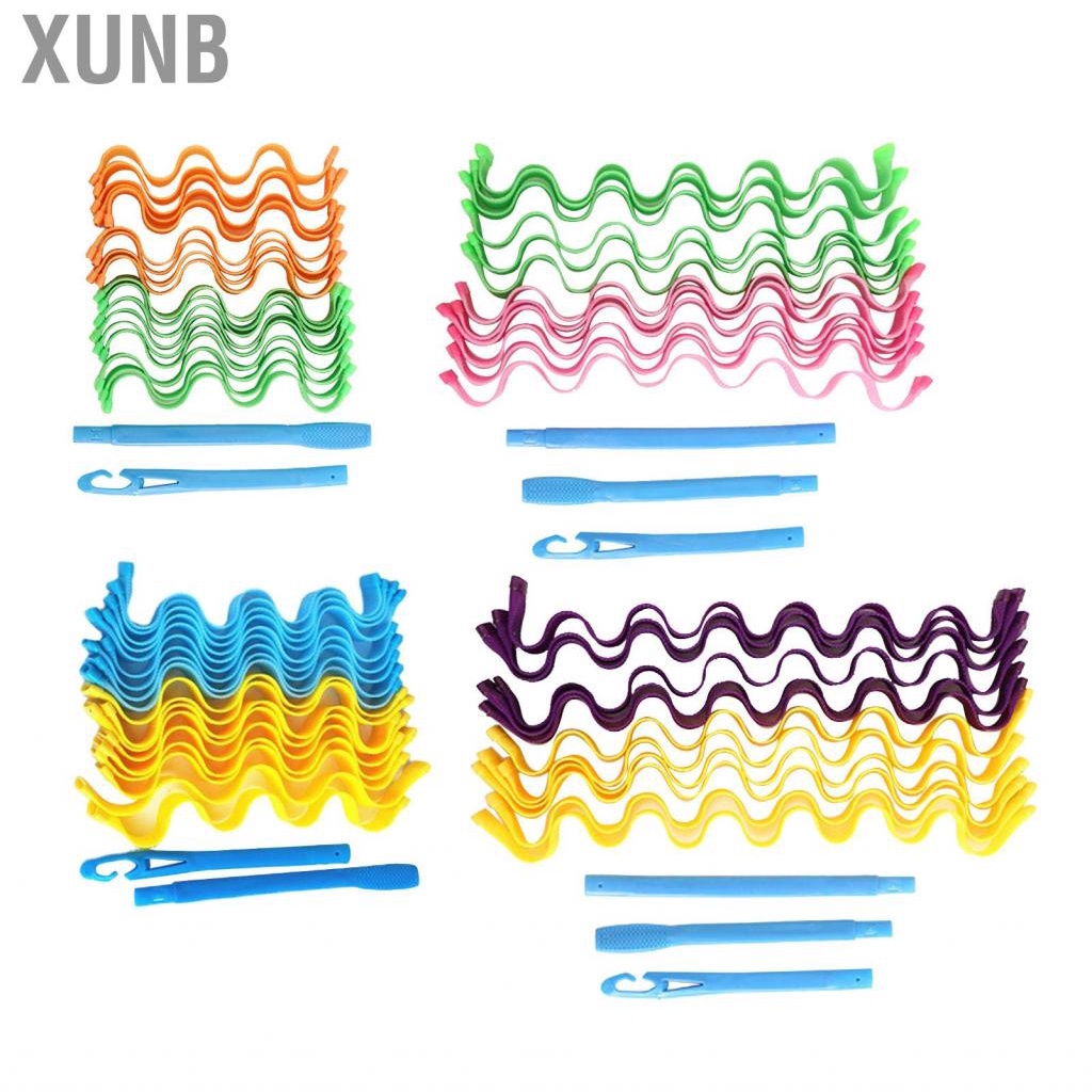Xunb Spiral Curls Styling Kit DIY Plastic Hair Curl Roller for Women Girls Extra Long