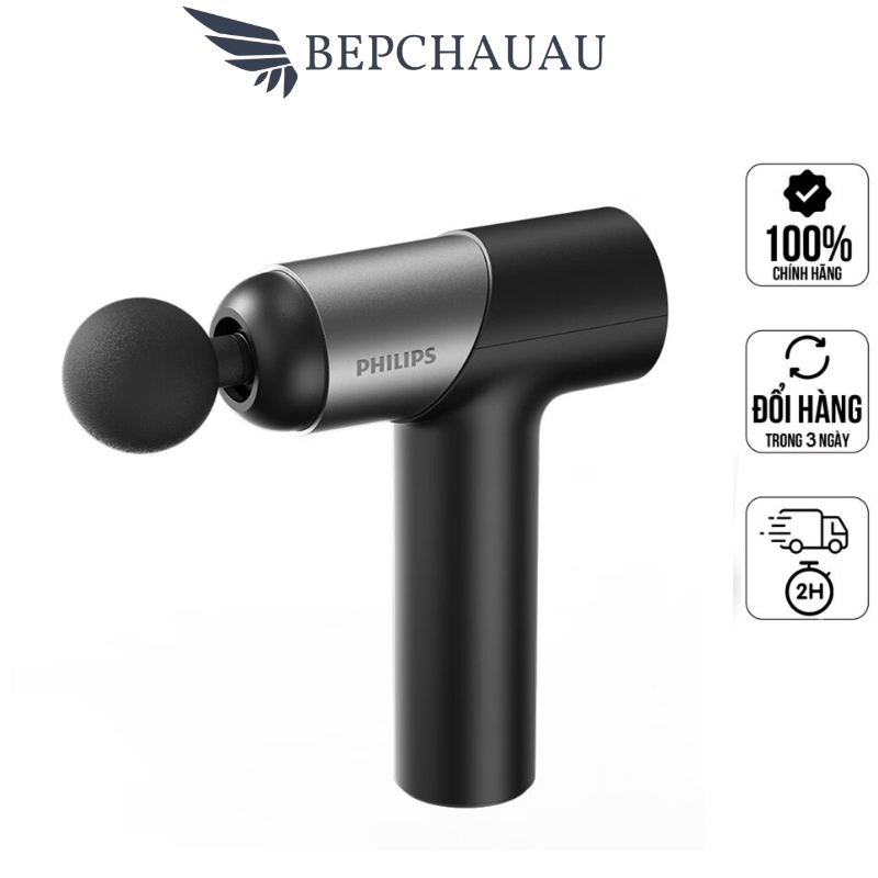 Máy Massage Cầm Tay PHILIPS 7323-3203G, Với 7 Cấp Độ Điều Chỉnh, Kết Hợp 6 Đầu, Máy Mát Xa Chuyên Dụng, BH 12 Tháng