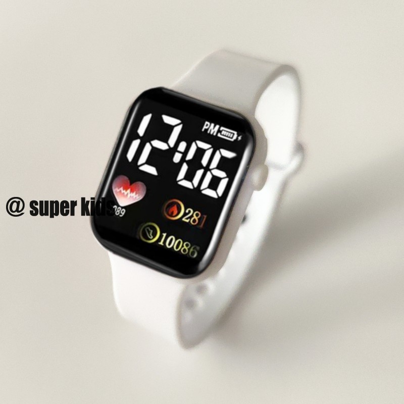 SUPER KIDS Đồng Hồ led Điện Tử Màn Hình Cảm Ứng Chống Thấm Nước Thời Trang Cho Học Sinh