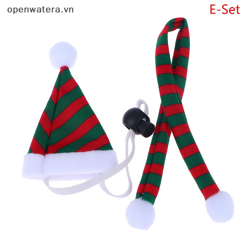 1 Set Nón Giáng Sinh mini Trang Trí Cho Nhà Búp Bê vn