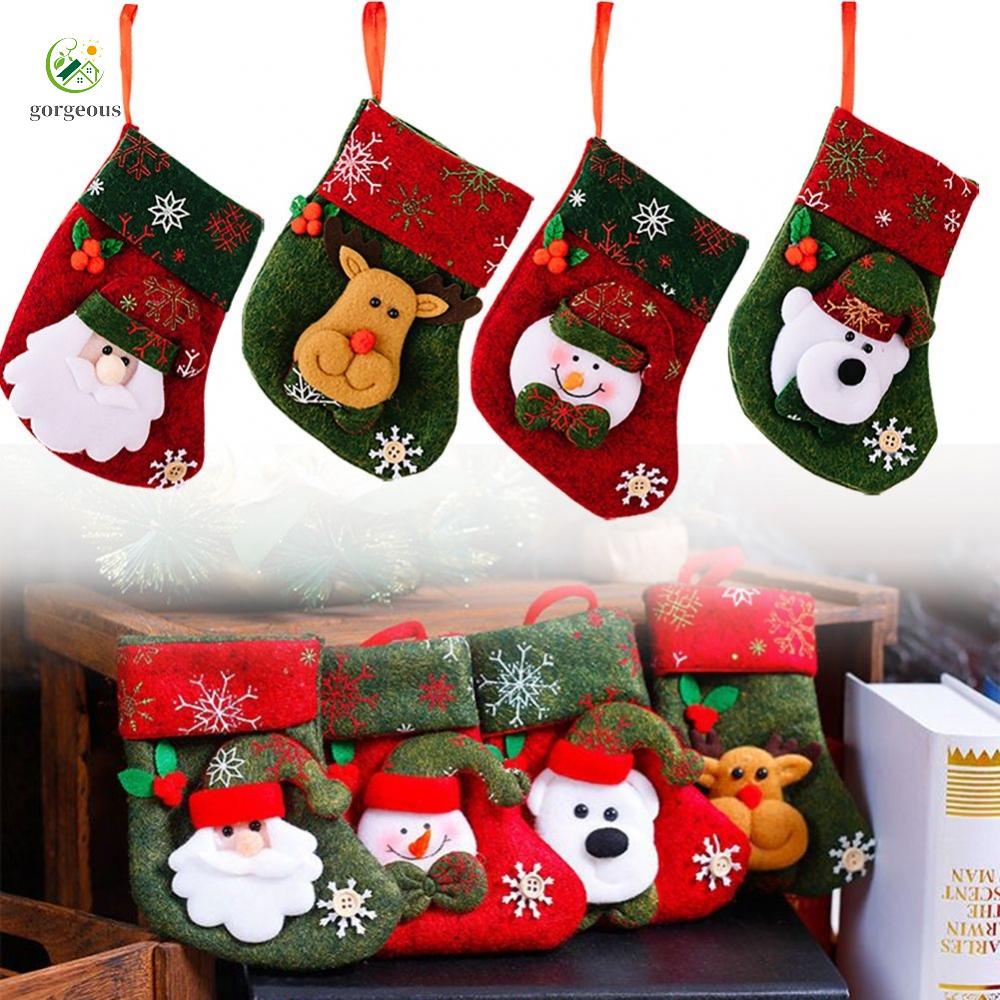 GORGEOUS~Useful Christmas Stocking Candy Decor Santa Accessory Hanging Ornament